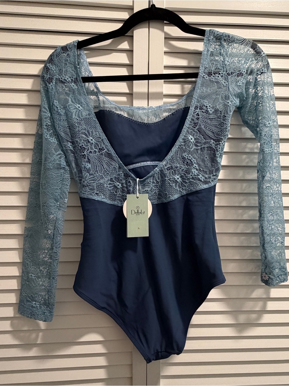 NWT DellaLo Milano Lace Leotard - Picture 2 of 7
